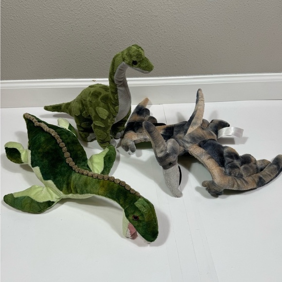 Brachiosaurus , Plesiosauria Plesiosaurous Dinosaur & Pterodactyl Dinosaur plush - Picture 1 of 10